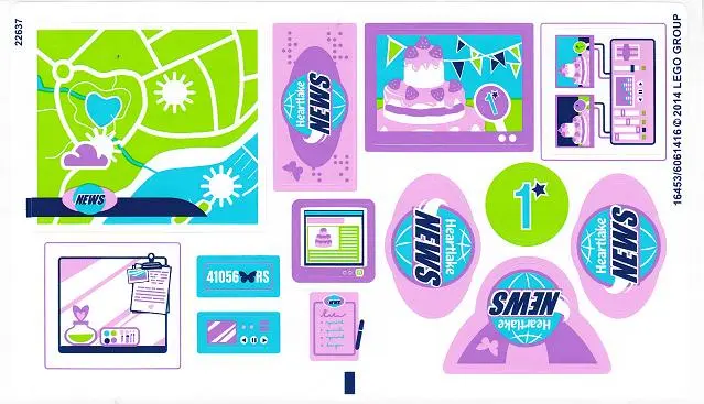 Sticker Sheet for Set 41056 - International Version - (16453/6061416)