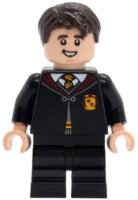 Longbottom - Gryffindor Robe Clasped, Black Medium Legs