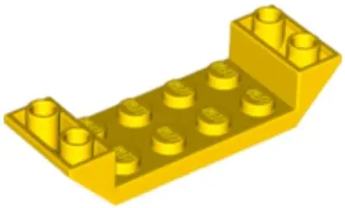 Yellow Slope, Inverted 45 6 x 2 Double with 2 x 4 Cutout