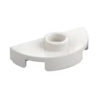 PLATE 1X2, 1/2 CIRCLE, W/ 1 KNOB