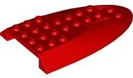 Red Aircraft Fuselage Aft Section Curved Top 6 x 10