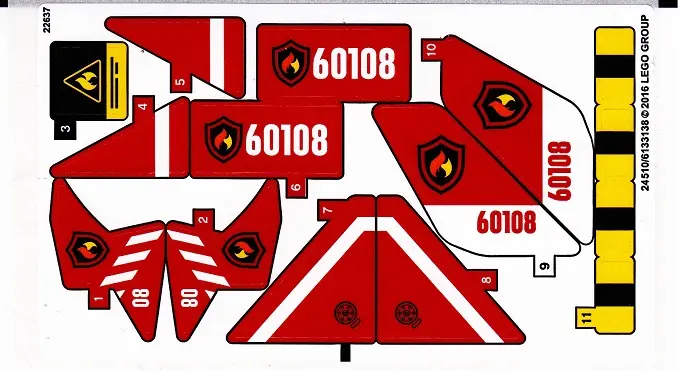Sticker Sheet for Set 60108 - International Version  - (24510/6133138)