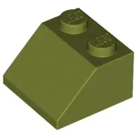 Olive Green Slope 45 2 x 2