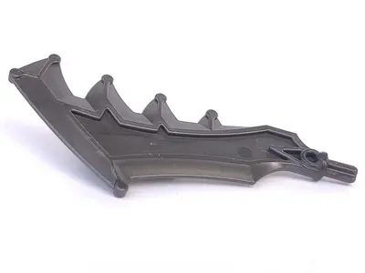 Pearl Dark Gray Hero Factory Weapon, Axe / Sword with Jagged Blade