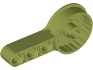 Olive Green Technic Rotation Joint Disk with Large Pin and 3L Liftarm Thick
