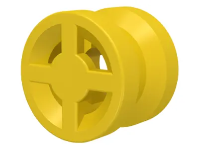 Yellow Wheel  8mm D. x 6mm