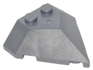 Flat Silver Wedge 4 x 4 Pointed
