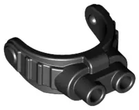 Black Minifigure, Visor Night Vision / Robot Goggles