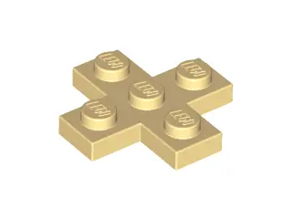 Tan Plate, Modified 3 x 3 Cross