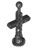 Black Large Figure Torso Skeletal with Ball Joint and Gear Hips / Waist / Bottom