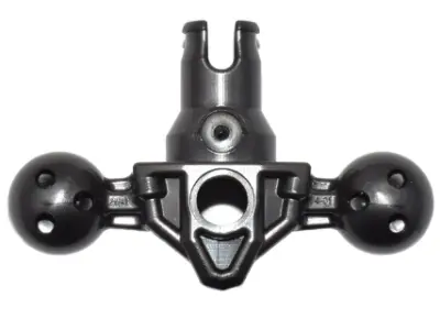 Pearl Dark Gray Large Figure Torso Skeletal Connector with 2 Ball Joint