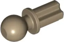 Dark Tan Technic, Axle  1L with Tow Ball