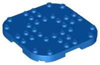 Blue Plate, Modified 8 x 8 with Rounded Corners and 4 Feet