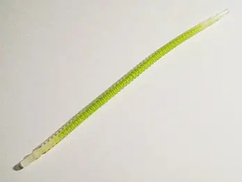 Trans-Clear Hose, Flexible Ribbed with 8mm Ends 19L / 15.2cm with Molded Lime Center Pattern