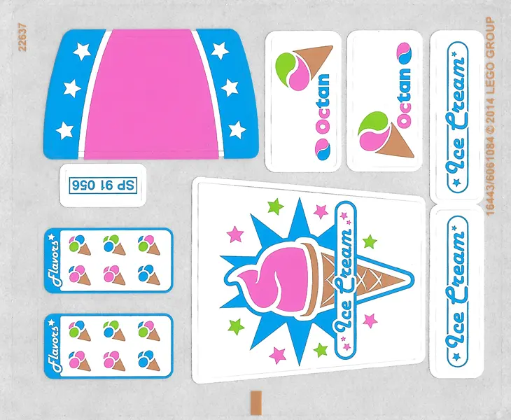 Sticker Sheet for Set 70804 - (16443/6061084)