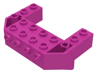 Dark Pink Train Front Sloping Base with 4 Studs
