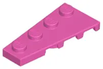 Dark Pink Wedge, Plate 4 x 2 Left