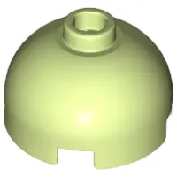 Yellowish Green Brick, Round 2 x 2 Dome Top