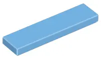 Medium Blue Tile 1 x 4