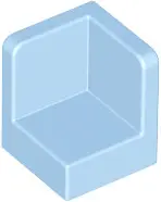 Bright Light Blue Panel 1 x 1 x 1 Corner