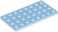 Bright Light Blue Plate 4 x 8