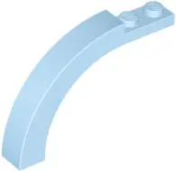 Bright Light Blue Arch 1 x 6 x 3 1/3 Curved Top