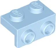 Bright Light Blue Bracket 1 x 2 - 1 x 2