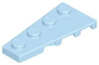 Bright Light Blue Wedge, Plate 4 x 2 Left