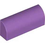 Medium Lavender Slope, Curved 1 x 4 x 1 1/3