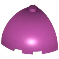 Magenta Brick, Round Corner 3 x 3 x 2 Dome Top