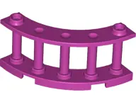 Magenta Fence 4 x 4 x 2 Quarter Round Spindled with 2 Studs