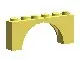Bright Light Yellow Arch 1 x 6 x 2 - Thin Top without Reinforced Underside