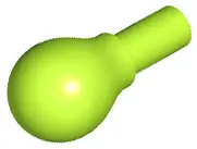 Lime Minifigure, Utensil Musical Instrument, Maraca