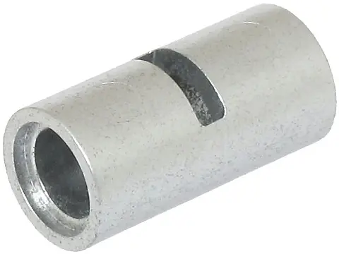 Metallic Silver Technic, Pin Connector Round 2L with Slot (Pin Joiner Round)