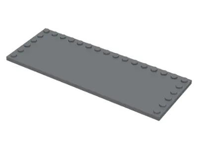 Dark Bluish Gray Tile, Modified 6 x 16 with Studs on Edges