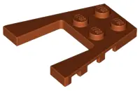 Dark Orange Wedge, Plate 4 x 4