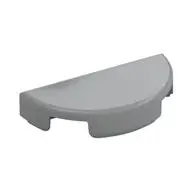 TILE 1X2, W/ 1/2 CIRCLE