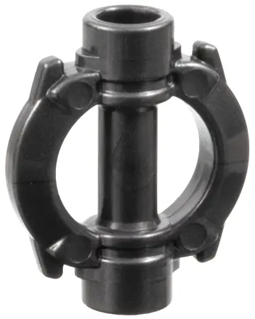 Pearl Dark Gray Minifigure, Weapon Lightsaber Hilt Straight with Ring
