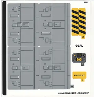 Sticker Sheet for Set 75172 - International Version - (30933/6178149)