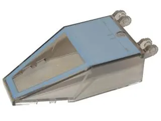 Trans-Brown Windscreen 7 x 4 x 1 2/3 with Locking Dual 2 Fingers, 9 Teeth with Sand Blue SW Y-wing P
