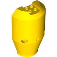 Yellow Vehicle, Tipper Drum 3 x 6 x 8 Half with 2 Pin Holes