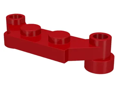 Red Plate, Modified 1 x 4 Offset