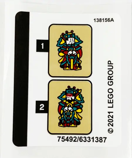 Sticker Sheet for Set 80106 - (75492/6331387)