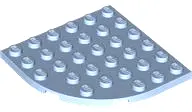 Light Blue Plate, Round Corner 6 x 6