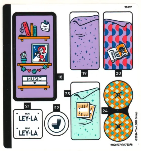 Sticker Sheet for Set 42619, Sheet 2 - (10106977/6475278)