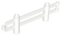 White Duplo Fence 1 x 10 x 2, Interlocking