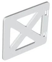 White Duplo Door / Window Pane 1 x 4 x 3 with 4 Panes Cross Bars