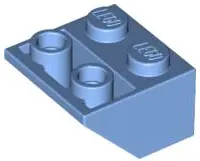 Medium Blue Slope, Inverted 45 2 x 2 with Flat Bottom Pin