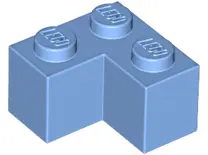Medium Blue Brick 2 x 2 Corner