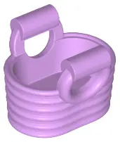 Medium Lavender Minifigure, Utensil Basket - Flexible Rubber